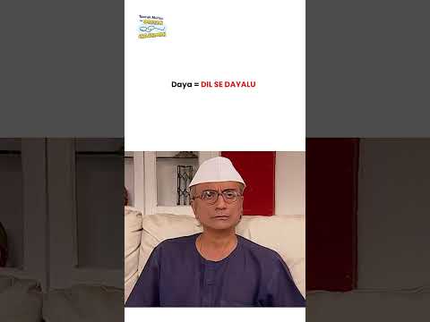 Daya = Dil Se Dayalu !  #tmkoc #funny #jethalal #daya #shortsfeed