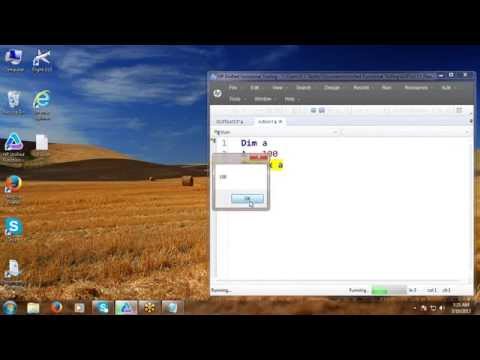 UFT Tutorial 20: Introduction to VBScript