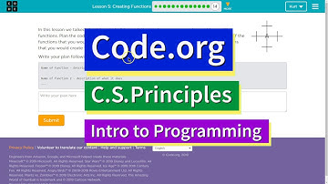 Creating Functions Lesson 5.14 Tutorial with Answers Code.org CS Principles
