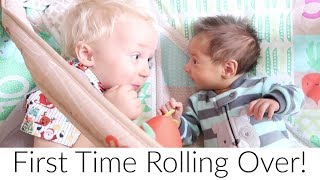 Baby's First Time Rolling Over! Vlogmas Day 9