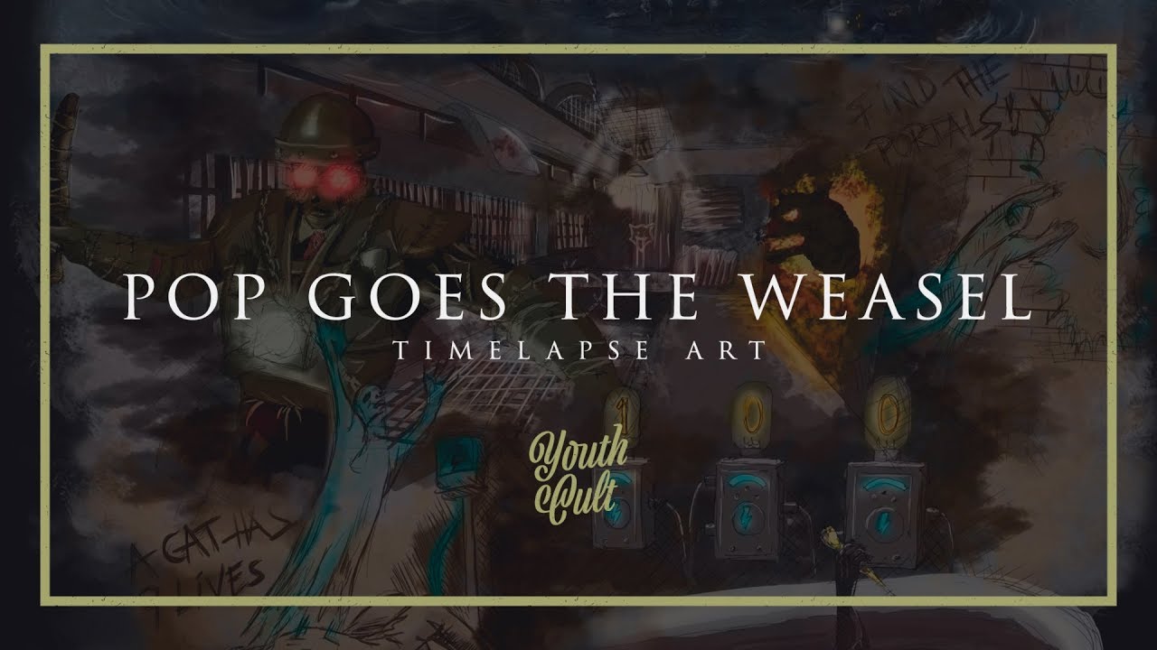 Pop Goes The Weasel (GregFPS Shirt Design Creation) | TIMELAPSE ART