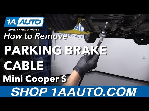 How to Remove Parking Brake Cable 2007-13 Mini Cooper S