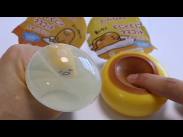 GudeTama Pudding Water Squishies Weird Squishies - YouTube
