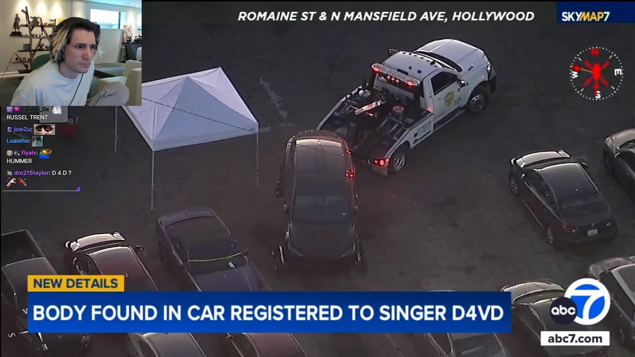 xQc Reacts to Dead Body Found in Car Registered to Singer "D4VD"