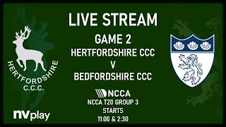 Hertfordshire CCC v Bedfordshire CCC NCCA T20 Game 2