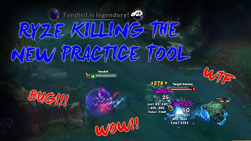 Ryze Killing The New Training Dummies! PBE Bug/Glitch (League of Legends)