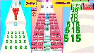 number master vs jellyrun 2048 vs number stack new all levels gameplay walkthrough #numbermaster