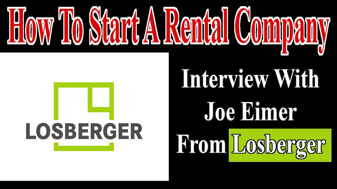 Losberger Interview With Joe Start A Party Rental Company YouTube