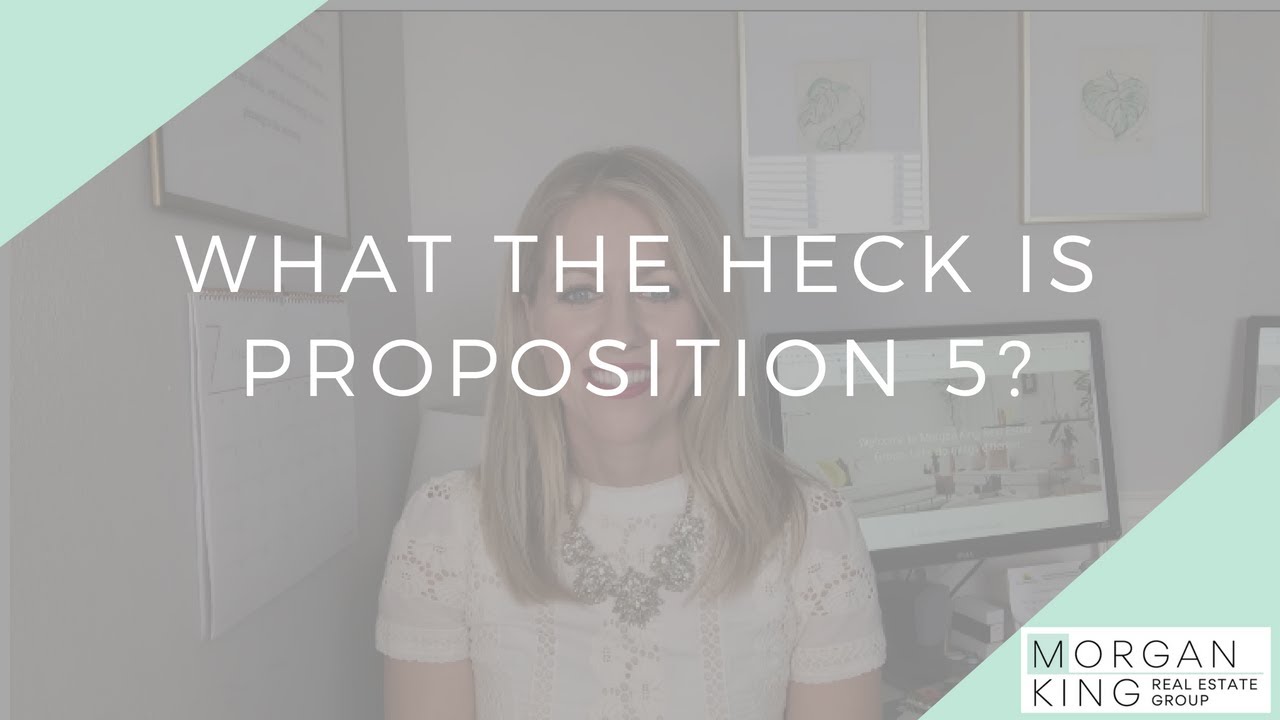 What is Proposition 5 in the State of California?