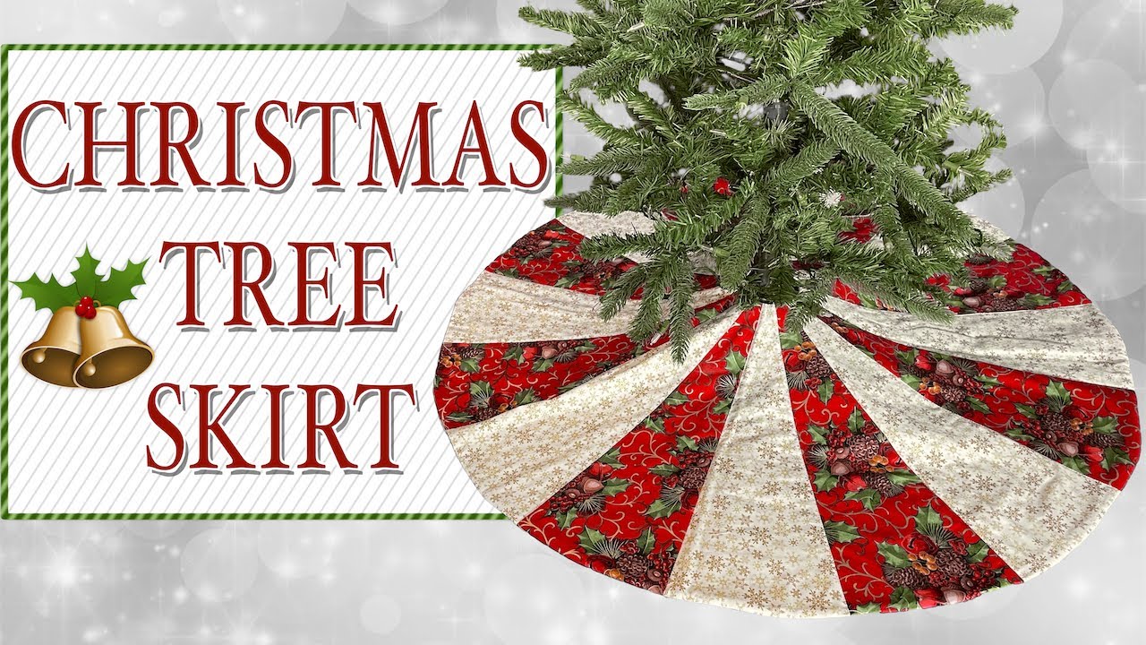 Easy Christmas Tree Skirt The Sewing Room Channel YouTube