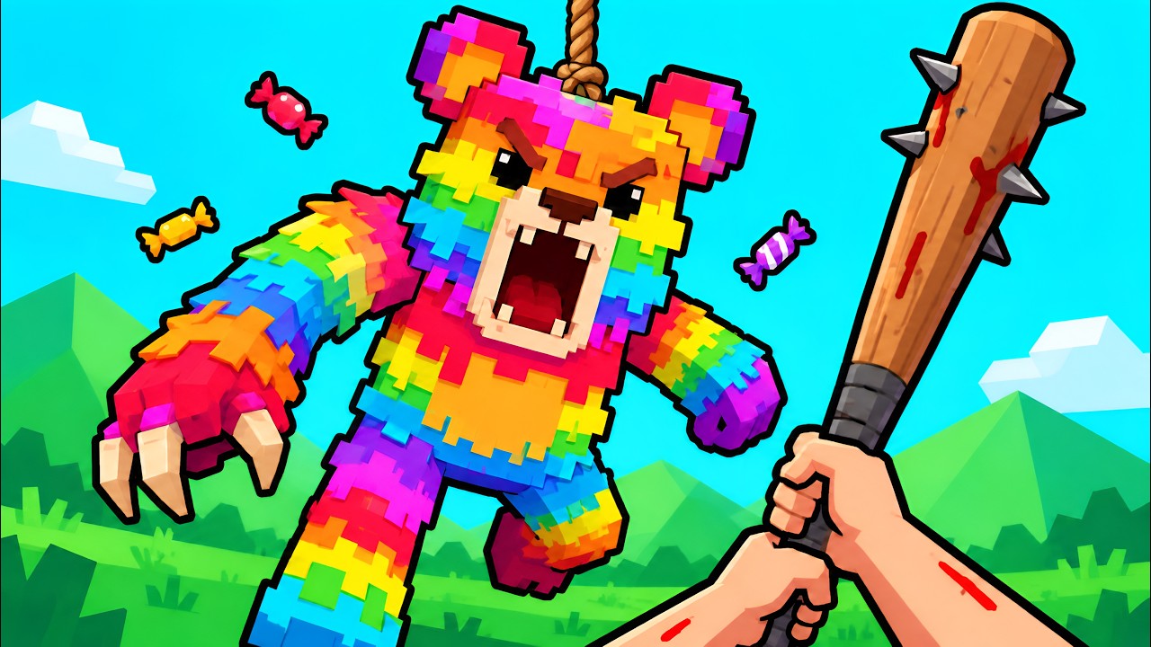 un jeu où la piñata TE FRAPPE...