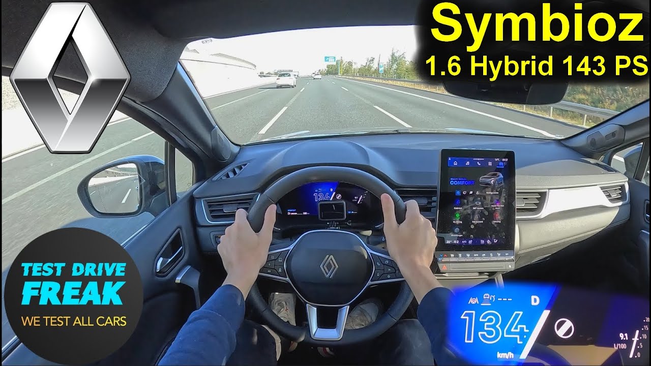 2024 Renault Symbioz Iconic E-TECH Full Hybrid 145 143 PS | Autobahn Topspeed POV & Fuel Consumption