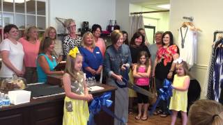 Ribbon cutting at Flax and Wool in Madisonville