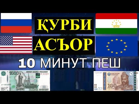 Курси руси дар Точикистон 10.09.2023 Курби асъор имруз курси имруза