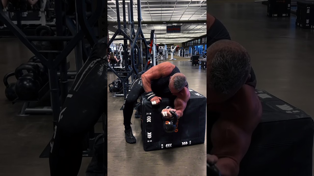 One arm spider curls with a kettle bell are a great way to really focus in on the bicep for maximum