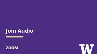 Zoom: Join Audio