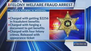 Woodhull woman arrested on welfare fraud charges
