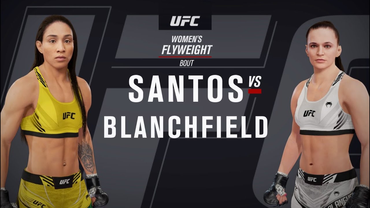 UFC on ESPN+ 83 Santos vs Blanchfield Flyweight Fight Simulation EA Sports UFC 4 🇧🇷🇺🇸👊🎮