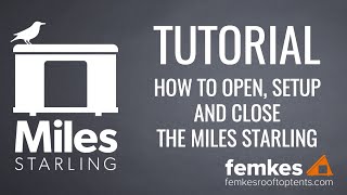 Femkes Miles Starling Roof Top Tent | Tutorial how to open, setup and close screenshot 4