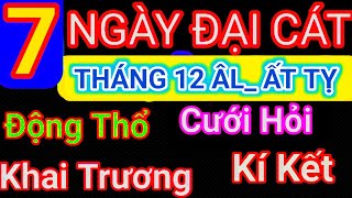 Auspicious Dates Calendar For December 2025 lunar Calendar  Grand Openings Weddings Groundbr