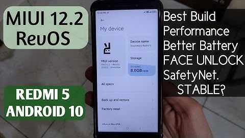 Redmi 5 MIUI 12.2 RevOS ANDROID 10 | Port MIUI 12 20.9.22 | Stable MIUI Rom | Smooth Performance 12