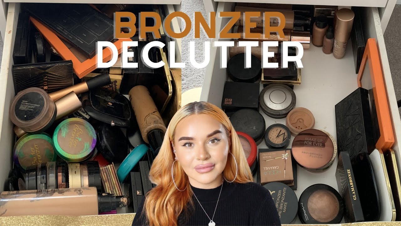 THE FINAL MAKEUP DECLUTTER SERIES: BRONZERS! | Sophie Liz Brad
