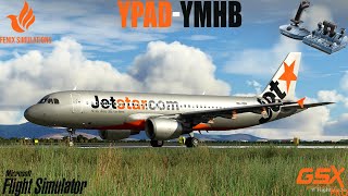 Fenix A320 | GSX Pro | Real Life Jetstar Route | Adelaide to Hobart | MSFS2020 Live