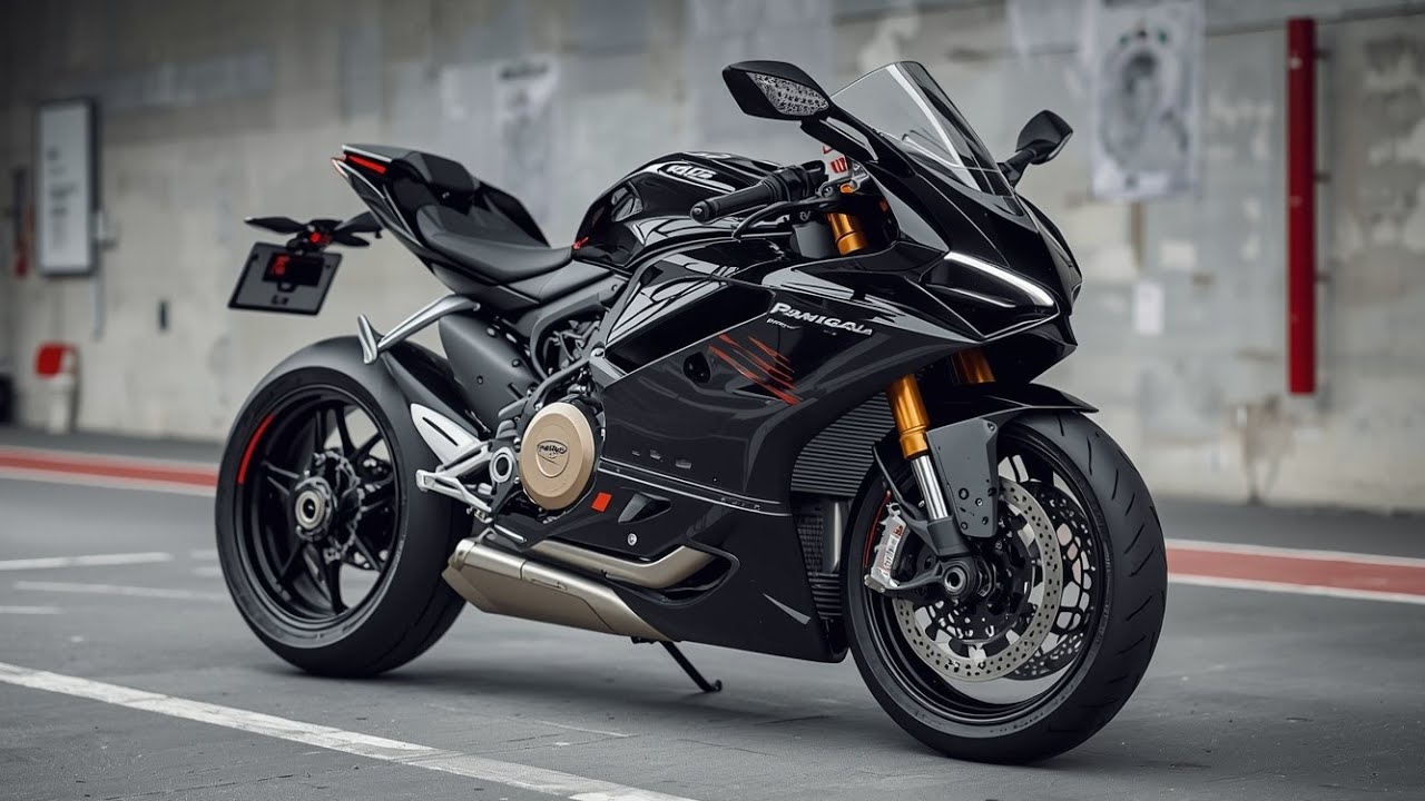 Black Ducati Panigale V4  Luxury Meets Performance