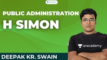 Public Administration | H SIMON | OPSC | Deepak Kumar Swain