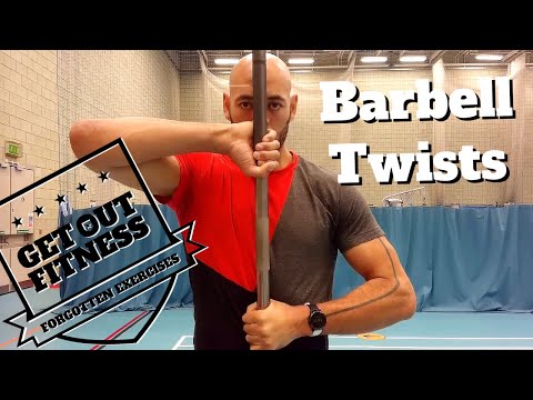 Video: standing barbell twist