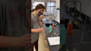 Measuring volume in graduated cylinder chem 107