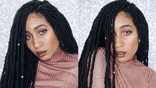 DIY EASY CROCHET FAUX LOCS + HOW TO STYLE | Adonia Bree