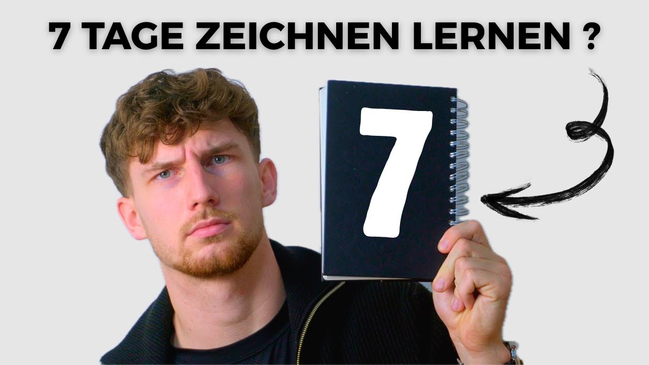 Kann man in 7 Tagen ZEICHNEN lernen? || Selbstexperiment