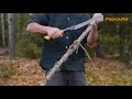 Coupez facilement les branches avec la serpe xa3 woodxpert fiskars