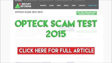 Opteck Scam Test 2015