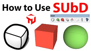 How to Use SUbD Plugin In SketchUp  Subdivision Modeling | TutorialsUp