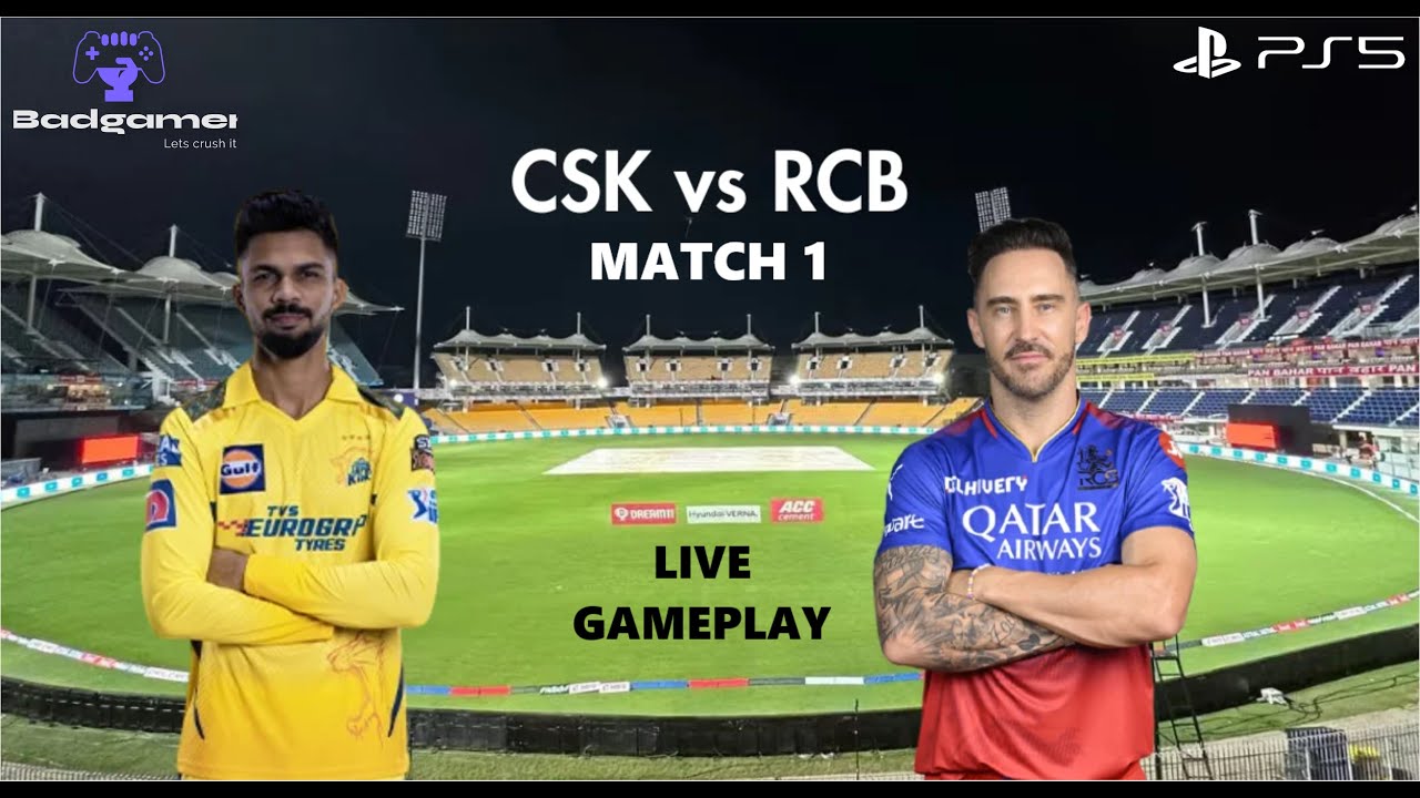 CSK vs RCB | IPL 2024 | CSK Campaign | Cricket 24 | PS5 - YouTube