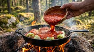 Primitive Cabbage Rolls & Tomato Sauce in the Wild