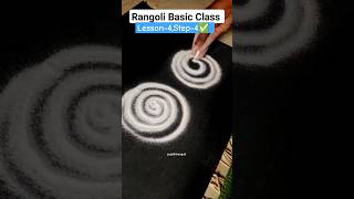 ⭕✅ Basic Rangoli Class 🏠🤩 Lesson-4, Step-4 🎉 #rangoli #trending #easyrangoli #ytshorts #art