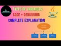 Types of Variables in Java | Local, Instance & Static | Code + Debugging