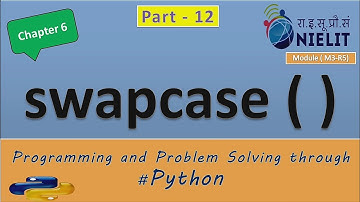 #12 #olevel #ALevel #Chapter6 #function #swapcase function on #string in hindi with example #2021