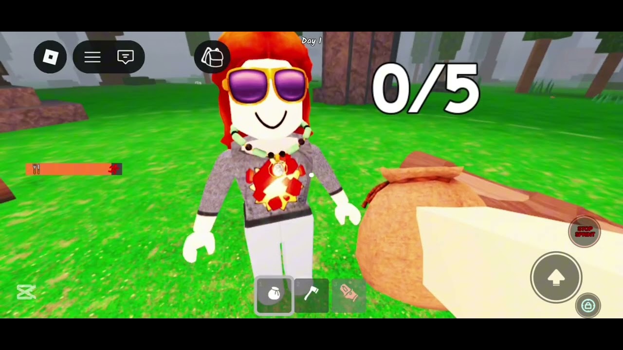 Playing with a fan in 99 nights in the forest 
