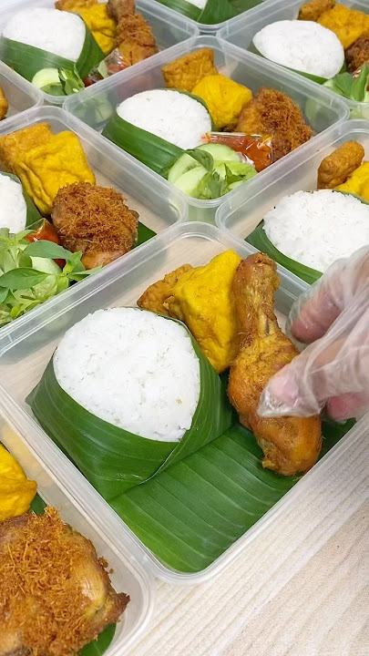 Paking nasi box #nasiboxmurah