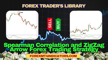 Spearman Correlation and ZigZag Arrow Forex Trading Strategy