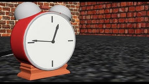 3D Alarm Clock Animation (3DS MAX)