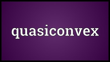 Quasiconvex Meaning