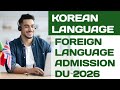Korean Language Online Course Admission Open Delhi University Full Details