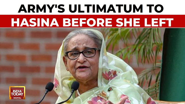 শেখ হাসিনাকে বাংলাদেশ ছাড়ার জন্য সেনাবাহিনীর পক্ষ থেকে ৪৫ মিনিট সময় দেওয়া হয়েছিল: সূত্র | বাংলাদেশের সংকট