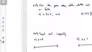 Ch 8 Lesson 6: Inequalities