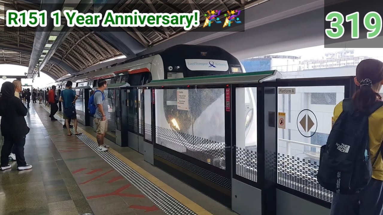[R151 1 Year Anniversary! 🥂🎉] SMRT TRAINS Ride From Tiong Bahru to ...